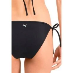 Bas De Bikini Avec Liens à Nouer Pour Femmes PUMA Swim Noir -Magasin D'Articles De Sport bas de bikini avec liens a nouer pour femmes puma swim noir 3