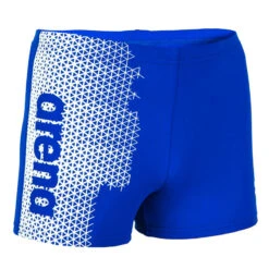 BOXER DE BAIN NATATION GARÇON ARENA BLEU BLANC