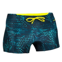 Boxer De Bain Natation Homme - Boxer 100 Full - Noir Jaune -Magasin D'Articles De Sport boxer de bain natation homme boxer 100 full noir jaune 4