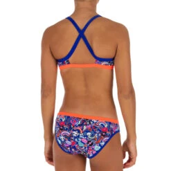 Brassière De Natation Fille Ultra Résistante Au Chlore Jade Roller Bleu -Magasin D'Articles De Sport brassiere de natation fille ultra resistante au chlore jade roller bleu 4