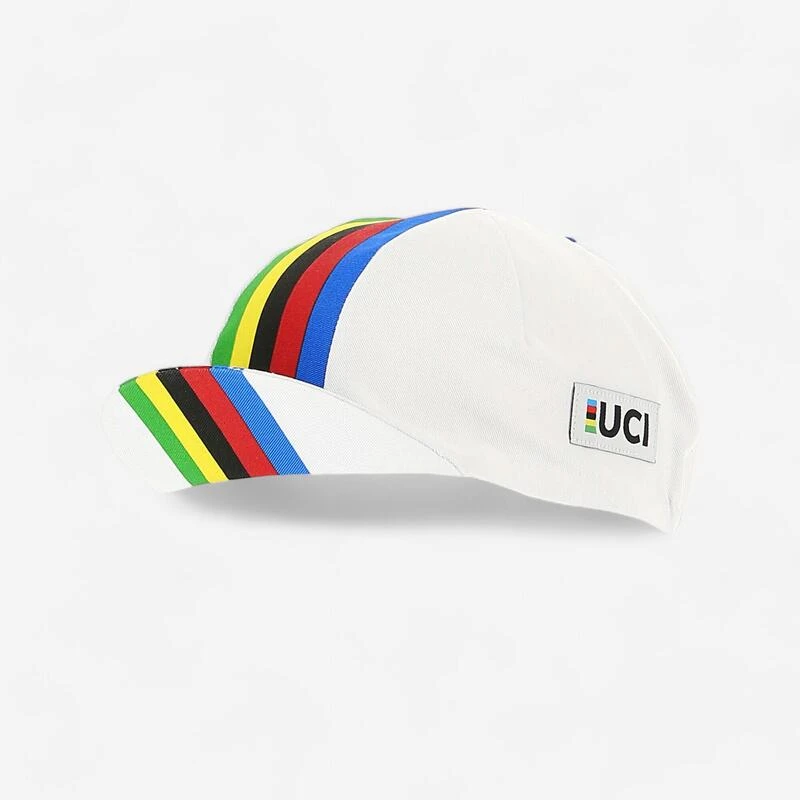 Casquette Vélo Route - Santini UCI Rainbow 2 Casquette Vélo Route - Santini UCI Rainbow – Image 2