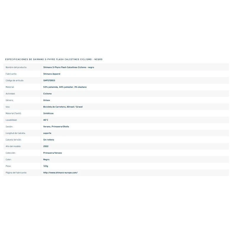 Chaussettes Shimano S-Phyre Flash 3 Chaussettes Shimano S-Phyre Flash – Image 3