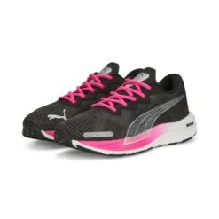Puma Chaussures Running Femme - Velocity Nitro 2 Fade Noir Et Rose -Magasin D'Articles De Sport chaussures running femme velocity nitro 2 fade noir et rose 4