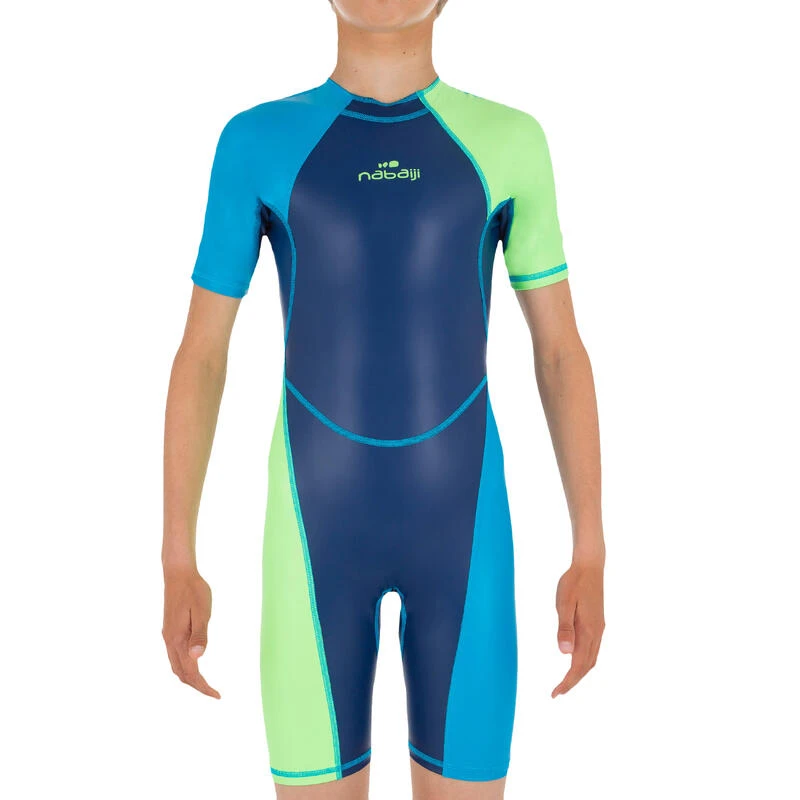 COMBINAISON DE NATATION GARÇON - SHORTY 100 KLOUPI - BLEU / VERT 2 COMBINAISON DE NATATION GARÇON - SHORTY 100 KLOUPI - BLEU / VERT – Image 2