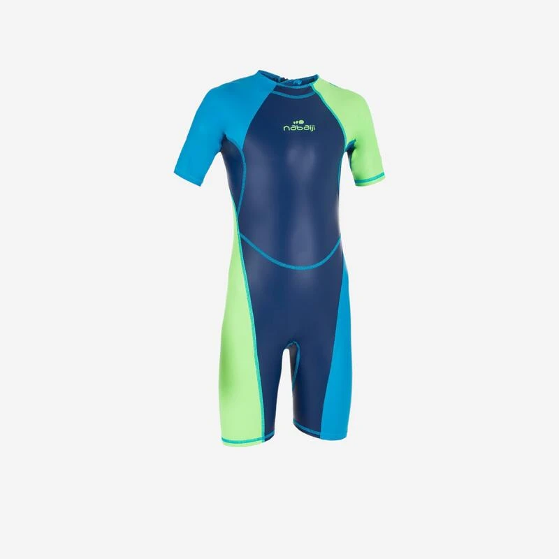 COMBINAISON DE NATATION GARÇON - SHORTY 100 KLOUPI - BLEU / VERT 1 COMBINAISON DE NATATION GARÇON - SHORTY 100 KLOUPI - BLEU / VERT