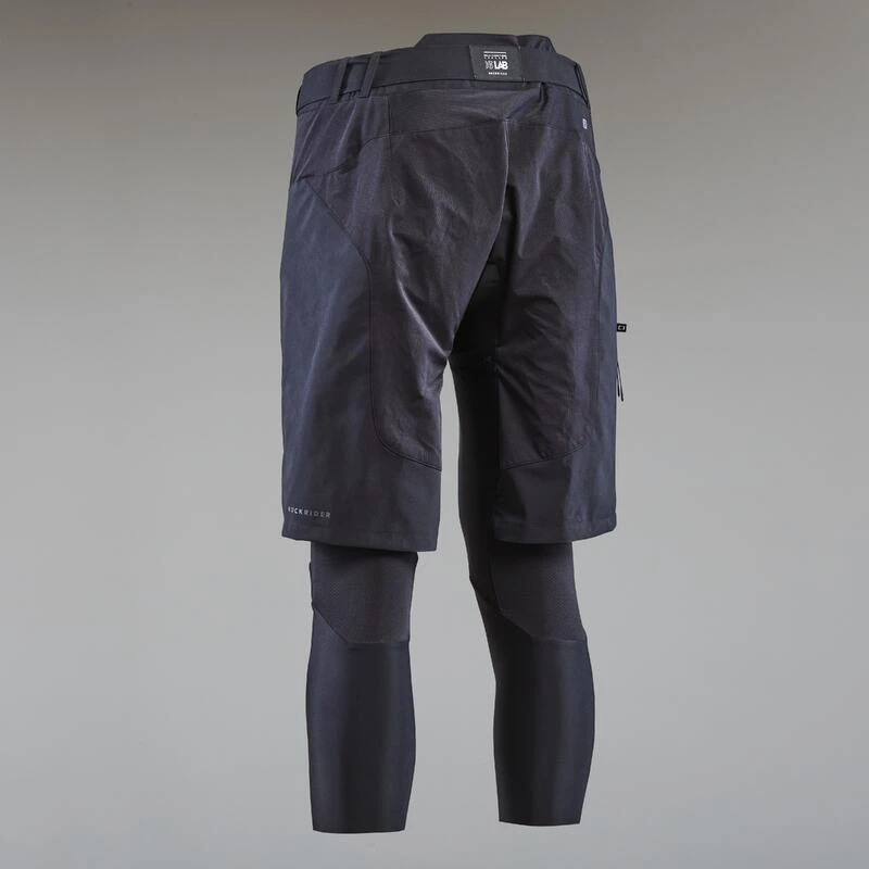 Rockrider COMBO SHORT / SOUS SHORT, 2 EN 1, DE VELO VTT EXPL 500 HOMME NOIR 2 Rockrider COMBO SHORT / SOUS SHORT, 2 EN 1, DE VELO VTT EXPL 500 HOMME NOIR – Image 2
