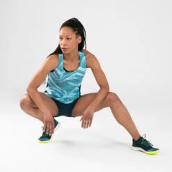 Kalenji DEBARDEUR D'ATHLETISME FEMME BLEU & MENTHE PASTEL -Magasin D'Articles De Sport debardeur dathletisme femme bleu and menthe pastel 3