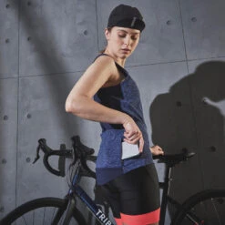 DEBARDEUR VELO ROUTE FEMME TRIBAN 500 MARINE -Magasin D'Articles De Sport debardeur velo route femme triban 500 marine 4