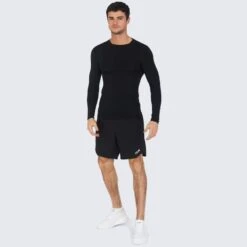 Haut Couche De Base Manches Longues à Col Ras Du Cou Pour Hommes -Magasin D'Articles De Sport haut couche de base manches longues a col ras du cou pour hommes 3