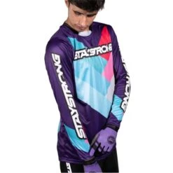 Magasin D'Articles De Sport 29 Stay Strong Maillot BMX Manches Longues Staystrong - Chevron Violet
