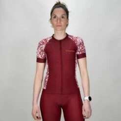 Maillot Cyclisme Femme Bordeaux Ecoresponsable