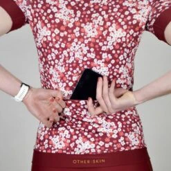 Maillot Cyclisme Femme Bordeaux Ecoresponsable -Magasin D'Articles De Sport maillot cyclisme femme bordeaux ecoresponsable 3