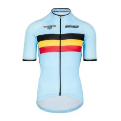 Bioracer Maillot Cycliste - Bleu - Unisexe - Officiel Equipe Belgique (2022)