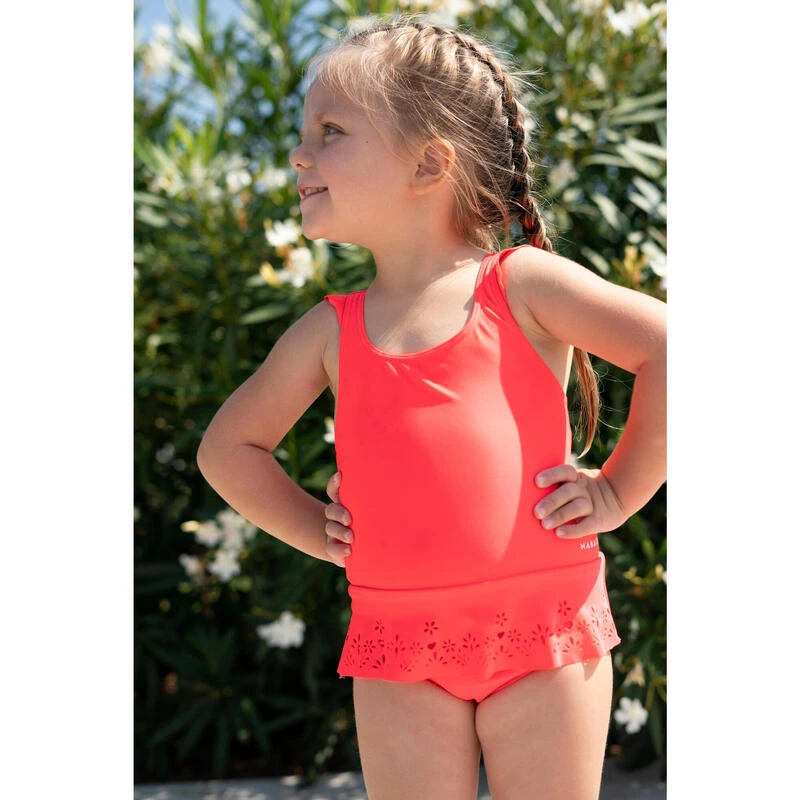 Maillot De Bain 1 Pièce Bébé Fille Jupette Rouge 2 Maillot De Bain 1 Pièce Bébé Fille Jupette Rouge – Image 2