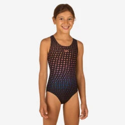Maillot De Bain 1 Pièce Natation Fille SPEEDO SPLASHBACK Noir étoiles