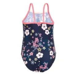 Maillot De Bain Bébé Fille Une Pièce Bleu Foncé Avec Imprimé Fleurs -Magasin D'Articles De Sport maillot de bain bebe fille une piece bleu fonce avec imprime fleurs 2