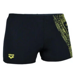 Maillot De Bain Boxer ARENA Noir Jaune