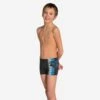 Maillot De Bain Boxer Enfant ARENA Noir Bleu