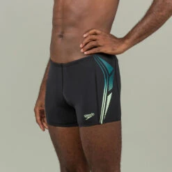 Maillot De Bain Boxer Homme SPEEDO TRICK Noir Vert