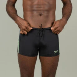 Maillot De Bain Boxer Homme SPEEDO TRICK Noir Vert -Magasin D'Articles De Sport maillot de bain boxer homme speedo trick noir vert 3