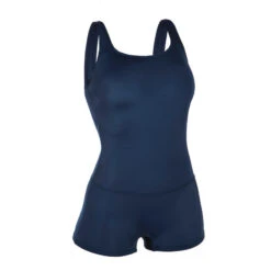Maillot De Bain De Natation Femme 1 Pièce Heva Shorty Bleu Marine -Magasin D'Articles De Sport maillot de bain de natation femme 1 piece heva shorty bleu marine 4
