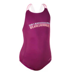 Maillot De Bain De Natation Fille 1 Pièce Vega+ Violet Wa Swimmers -Magasin D'Articles De Sport maillot de bain de natation fille 1 piece vega violet wa swimmers 4
