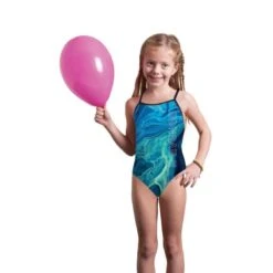 Maillot De Bain Femme Natation Une Pièce Endurance Sea Bleu