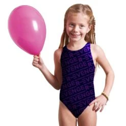 Maillot De Bain Fille Natation Une Pièce Classic Revenge Violet