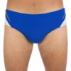 MAILLOT DE BAIN HOMME SLIP 900 YOKE BLEU BLANC
