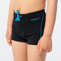 Maillot De Bain Natation Garçon - Boxer 100 Plus - Noir -Magasin D'Articles De Sport maillot de bain natation garcon boxer 100 plus noir 3