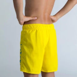 Maillot De Bain Natation Garçon - Swimshort 100 Basic - Jaune -Magasin D'Articles De Sport maillot de bain natation garcon swimshort 100 basic jaune 2