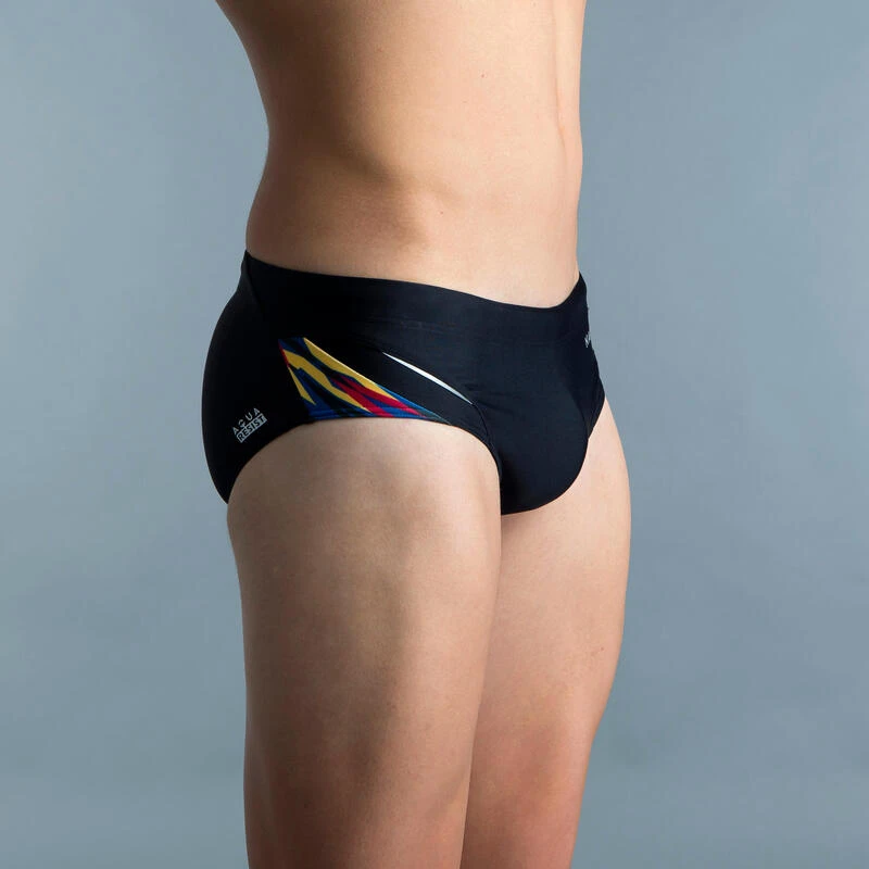 MAILLOT DE BAIN NATATION HOMME SLIP 900 YOKE PRINT KAL ROUGE 3 MAILLOT DE BAIN NATATION HOMME SLIP 900 YOKE PRINT KAL ROUGE – Image 3