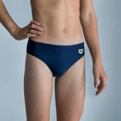 Maillot De Bain Slip Natation Garçon Arena Bleu Blanc