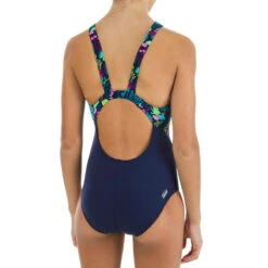 Maillot De Bain Une Pièce De Natation Fille Kamiye Print Alg Bleu / Rose -Magasin D'Articles De Sport maillot de bain une piece de natation fille kamiye print alg bleu rose 3