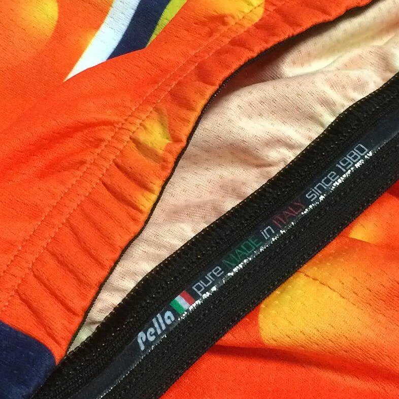Maillot De Cyclisme à Manches Courtes Aperol 3 Maillot De Cyclisme à Manches Courtes Aperol – Image 3