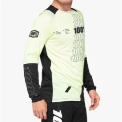 100% Maillot Manches Longues - R-Core Jaune/Noir -Magasin D'Articles De Sport maillot manches longues r core jaunenoir 3