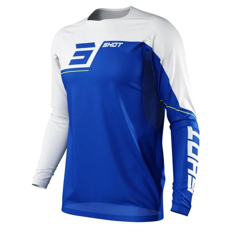 Maillot Manches Longues Shot Revolt Bleu 1 Maillot Manches Longues Shot Revolt Bleu