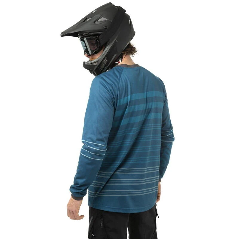 Maillot Manches Longues Vélo - LS Bleu 2 Maillot Manches Longues Vélo - LS Bleu – Image 2