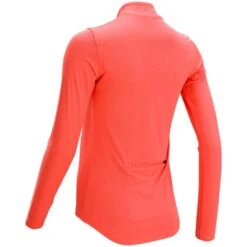 Maillot Manches Longues Vélo Route Femme 100 Corail -Magasin D'Articles De Sport maillot manches longues velo route femme 100 corail 2