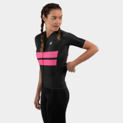 Maillot Vélo Manches Courtes Femme M2 Double Track -Magasin D'Articles De Sport maillot velo manches courtes femme m2 double track 2