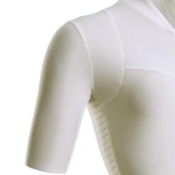 Maillot Vélo Route Manches Courtes Racer Femme Blanc Cassé -Magasin D'Articles De Sport maillot velo route manches courtes racer femme blanc casse 3