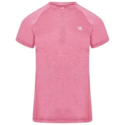 Dare 2b Outdare III Maillot De Fitness Zippé à Moitié Pour Femme - Rose