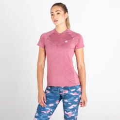 Dare 2b Outdare III Maillot De Fitness Zippé à Moitié Pour Femme - Rose -Magasin D'Articles De Sport outdare iii maillot de fitness zippe a moitie pour femme rose 3