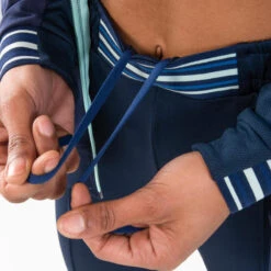 Kalenji PANTALON D'ATHLETISME ZIPPÉ FEMME BLEUE MARINE & CIEL -Magasin D'Articles De Sport pantalon dathletisme zippe femme bleue marine and ciel 2