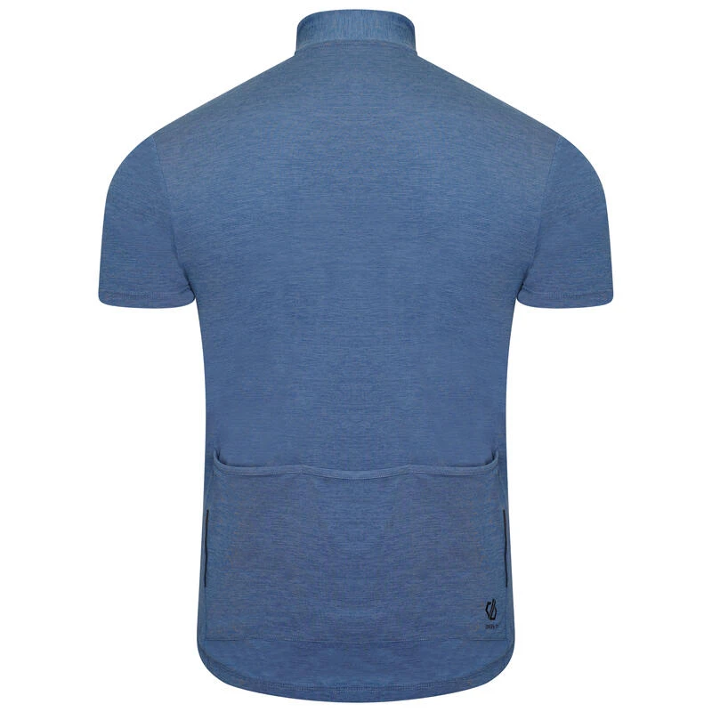 Dare 2b Pedal It Out T-shirt De Cyclisme Zippé à Moitié Pour Homme - Bleu 3 Dare 2b Pedal It Out T-shirt De Cyclisme Zippé à Moitié Pour Homme - Bleu – Image 3