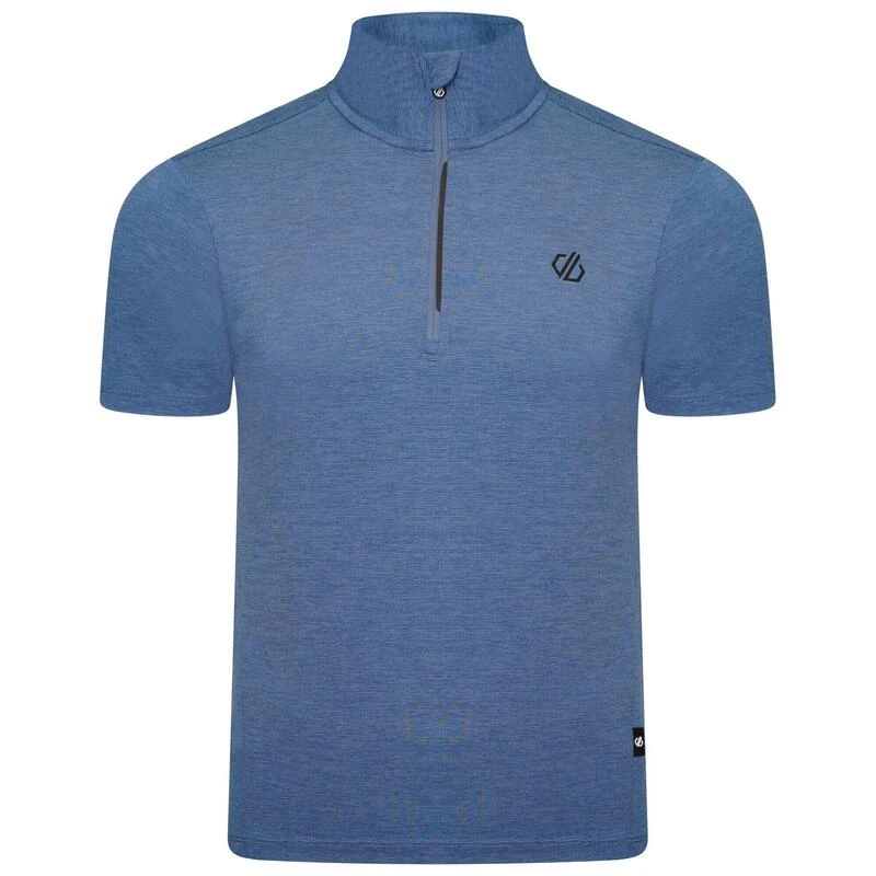 Dare 2b Pedal It Out T-shirt De Cyclisme Zippé à Moitié Pour Homme - Bleu 1 Dare 2b Pedal It Out T-shirt De Cyclisme Zippé à Moitié Pour Homme - Bleu