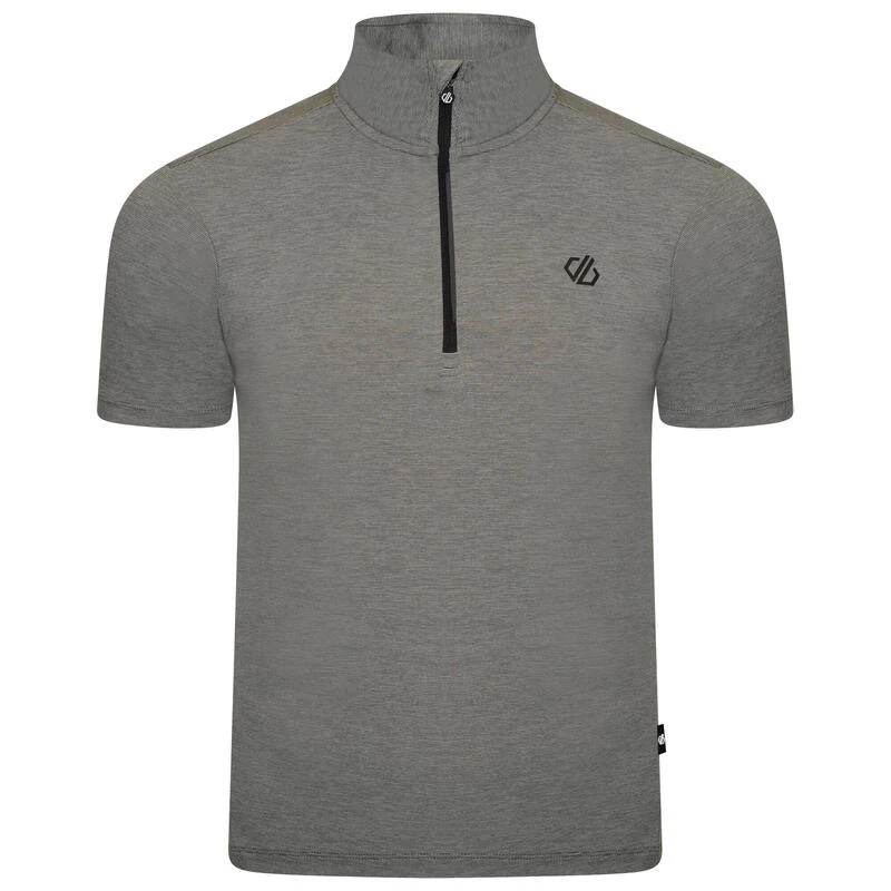 Dare 2b Pedal It Out T-shirt De Cyclisme Zippé à Moitié Pour Homme - Vert Pâle 1 Dare 2b Pedal It Out T-shirt De Cyclisme Zippé à Moitié Pour Homme - Vert Pâle