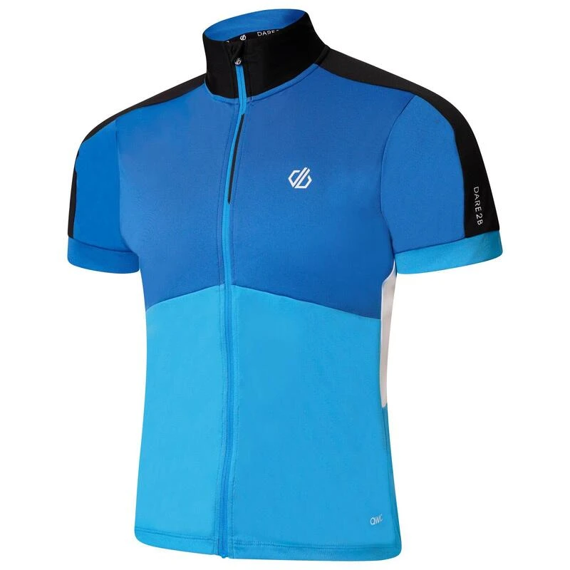 Dare 2b Protraction II T-shirt De Cyclisme Zippé à Manches Courtes Pour Homme - Bleu 2 Dare 2b Protraction II T-shirt De Cyclisme Zippé à Manches Courtes Pour Homme - Bleu – Image 2
