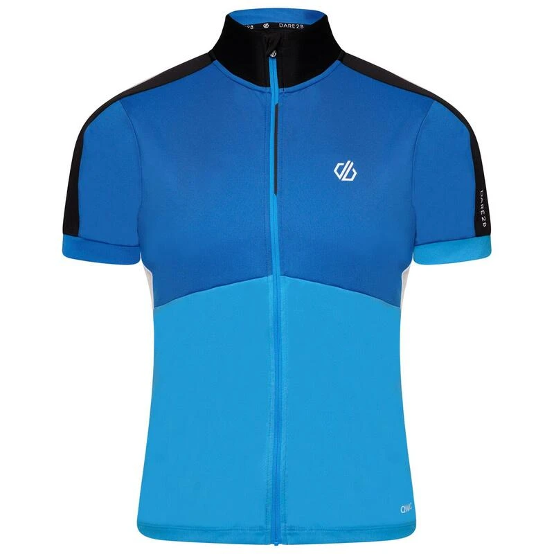 Dare 2b Protraction II T-shirt De Cyclisme Zippé à Manches Courtes Pour Homme - Bleu 1 Dare 2b Protraction II T-shirt De Cyclisme Zippé à Manches Courtes Pour Homme - Bleu