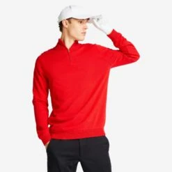 Pull De Golf Coupe-vent Homme MW500 Rouge